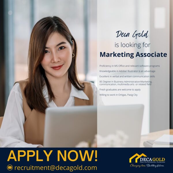 Deca Gold is looking for Marketing Associate